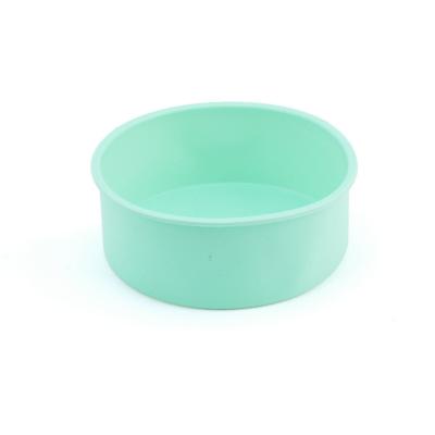 China Hot Selling Viable 10 Inch Color Silicone Baking Mold Washable Cake Dessert Round Cake Decorating Molds for sale