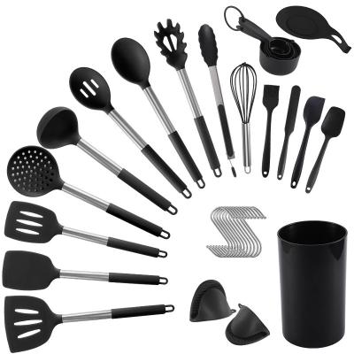 China Wholesale viable 20pcs/set minds cookware silicone kitchen utensils set kitchen utensils set for sale