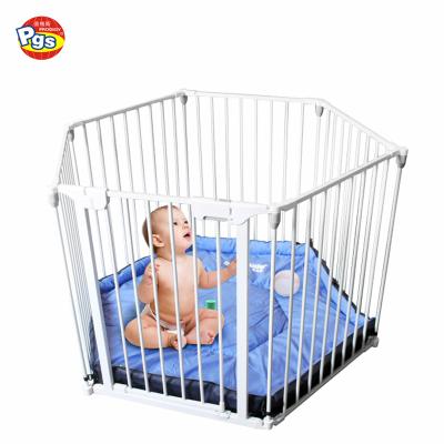 China Install In The Yard Home Indoor Baby Play Gate Fence Safe Pet Door Guard for sale