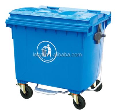 China 1100 Liter Large Sustainable Plastic Waste Storage Bin Bin for sale