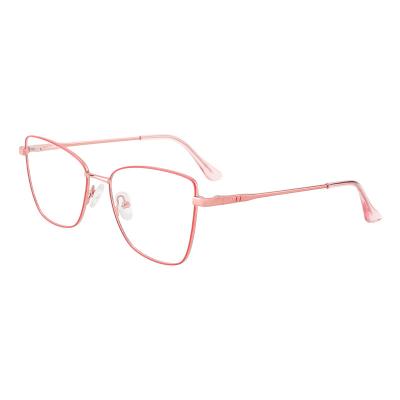 China Fashion Metal Frame Optical Alloy Blue Light Blocking Eyewear Metal Glasses Eye Glasses for sale