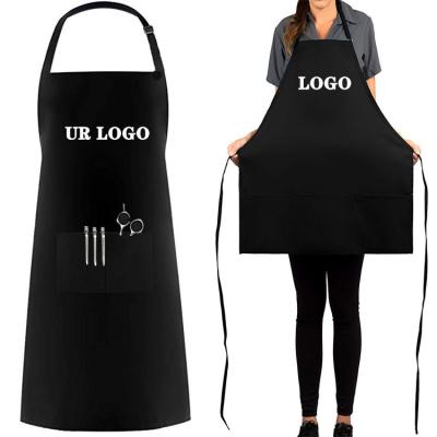 China Printing Logo Beauty Salon Bib Hairdressing Hairdresser Barber Apron Cleaning Custom for sale