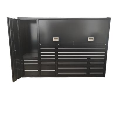 China Garage Shop Tools Cheap Workbench 17 Drawer Metal Garage Metal Workstation Steel Tool Cabinet for sale