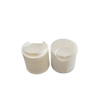 China Non Spill Factory 24/410 Plastic Ribbed Disc Top Cap , Low Price Press Cap for sale