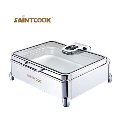 China Hospitality factory hot sale chafing dish, 18-8 stainless steel electric food warmer for buffet equipment for sale