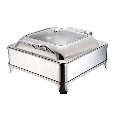 China Deluxe Square Electric Hydraulic Chafing Plates With Glass Windows for sale