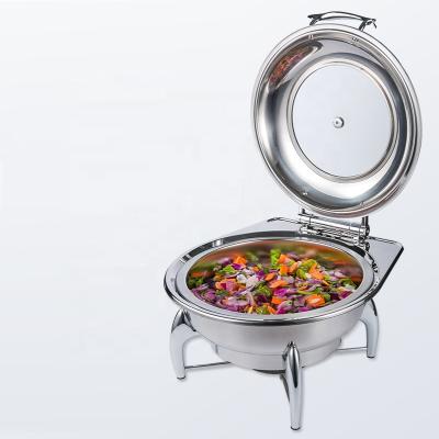 China Deluxe Hydraulic Chafing Dish Food Warmer With Spoon Holder for sale