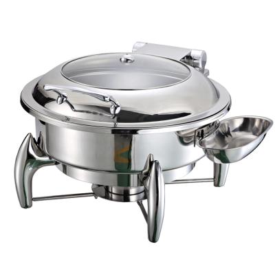 China 1/1 6 liter luxury chafing dish for soup chafing dish for soup chafing dish for soup for wholesale for sale