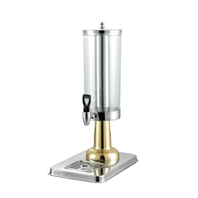 China Real PC 0.75 Gallon*2 Beer Tower Drink Dispenser With Brass Tap for sale