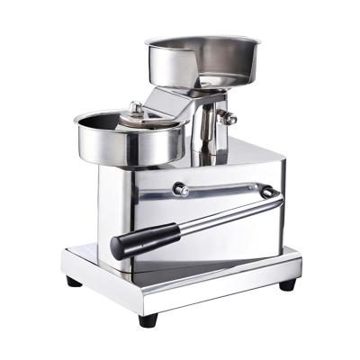 China HBM-130 full size 13cm viable stainless steel hamburger patty press machine, hamburger patty presser for sale