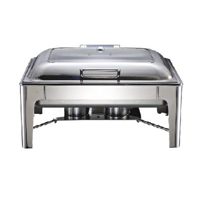 China Luxury Good Quality Oblong Stainless Steel Chafing Dish Buffet Food Warmer for sale