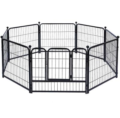 China 8 Panel Durable Expandable Metal Folding Portable Used Indoor Dog Kennels And Running Fence Panels For Sale for sale