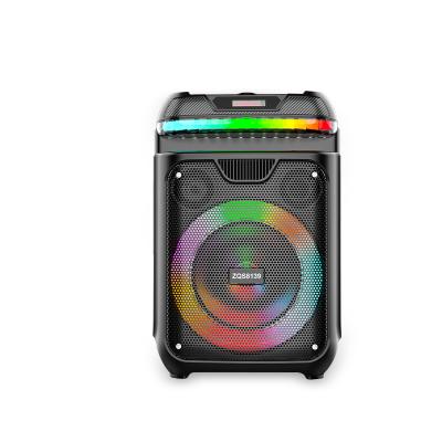 China SING-E15W Flashing Light 8 Inch LED Led Bass Stage Party Remote Control Karaoke Amplifier Subwoofer Lightweight Wireless Multimedia Speaker for sale