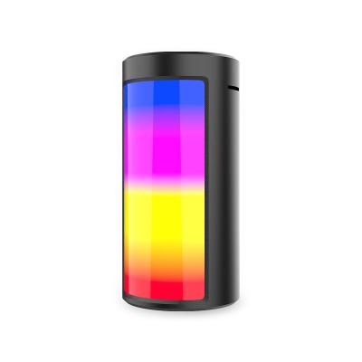 China LED Flashing Light BURN RGB Subwoofer Stereo Sound High Fidelity Pulse Led Deep Bass Radio Smart BT Speaker Colorful Outdoor Mini Party Light for sale