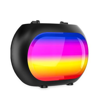 China Aux speaker. 8W BURNING LIGHT Portable Pulse Stereo TWS Sound Led LED Flashing Light Bass Party Bt Wireless Fm Radio Subwoofer for sale