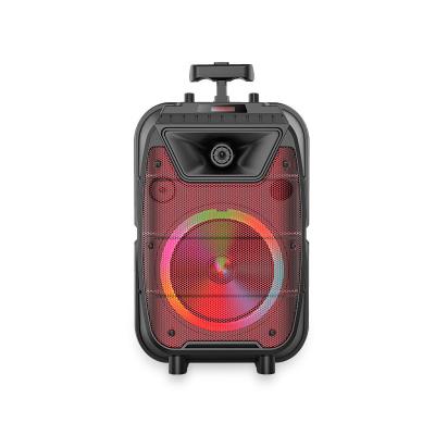 China DJ Mic Remote Control Trolley Bt Bass Pulse Wireless Speaker Led Flashing Light LED Flashing Light Outdoor Super Portable Party Stage for sale