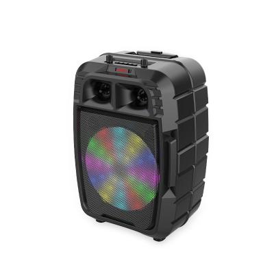 China OEM 15W Outdoor Super Portable Party Stage Light DJ Bass Pulse Led RGB Trolley BT Wireless Remote Control Speaker for sale