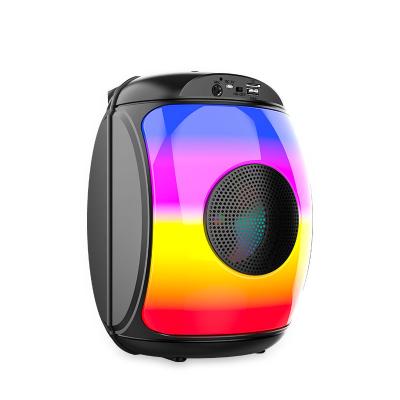 China Portable 6.5 Inch Table Pulse LED Flashing Light Led Colorful Light Radio Outdoor Super Speaker 10W Bass Stage Solar Power Charge BT for sale