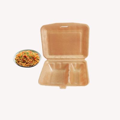 China Restaurant Container Fast Food Catering Biodegradable PLA Foam Disposable Lunch Box Container For Food Take Out for sale