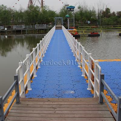 China Inflatable plastic hdpe moular  floating pontoon bridge for sale for sale