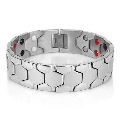 China Other Magnet Magnetic Bracelet Couples Energy Protection Bracelet Bio-magnetic Health Energy Stainless Steel Bracelet for sale