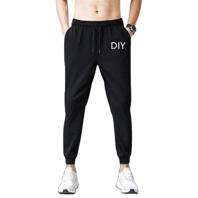 China Anti-wrinkle 200gsm loose cotton autumn and winter sports logo pants casual comfortable elastic custom pants for sale