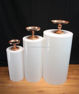 China Wholesale Modern Square Round Stand Wholesale Iangel Design Pedestal Wedding Decoration Acrylic Pedestals for sale