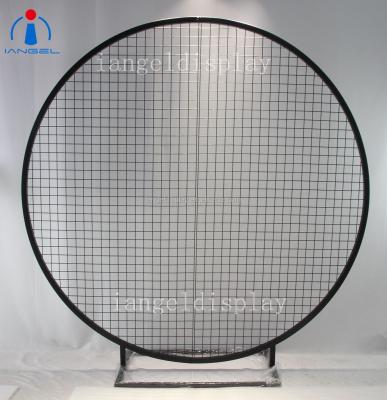 China Hot Sale Iangel Banquet Backdrop Wedding Mesh Screen Backdrop Decoration Round Mesh Backdrop for sale