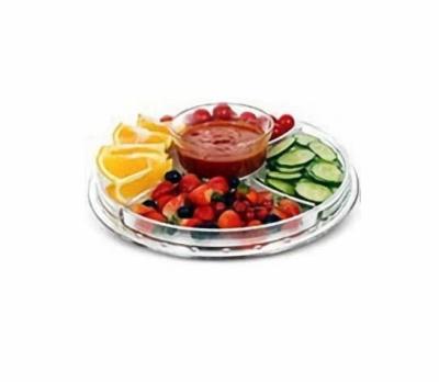 China Acrylic Cake Stand Cake Tray with 12 Inch Arched Universal Serving Platters, Salads and Perforated Bowls for sale