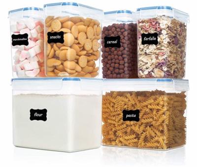 China Stocked Sealed Food Storage Container 6 Pieces - Plastic Does Not Contain PBA Kitchen Food Storage Containers for sale