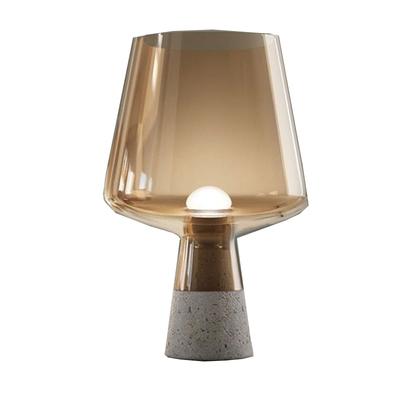 China American Modern Creative Simple Modern Bedside Porch Garden Lamp Nordic Simple Modern Porch Garden Lamp Country Cement Glass Decorative Desk Lamp for sale