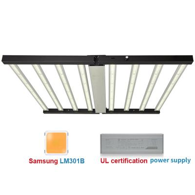 China FLOWER OEM 800w Indoor Dimming Hydroponics Full Spectrum Samsung 301B Plant Lights 800 Watt 8 Bar 800w Grow Lights For Indoor Plants for sale