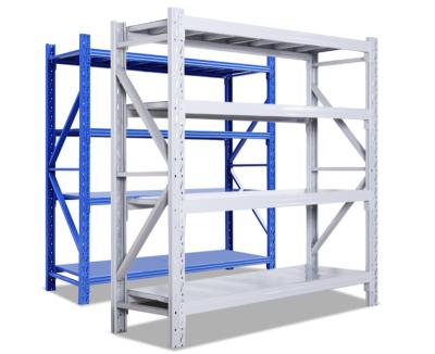 China Factory Manufacture 200KG Layer Powder Corrosion Protection HUAWU Coated Light Duty Metal Warehouse Storage Rack Shelf for sale