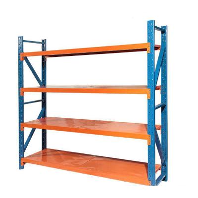 China 2022 Corrosion Protection Huawu Manufacturing Factory 100kg Per Layer Warehouse Storage Rack Light Duty Shelf for sale