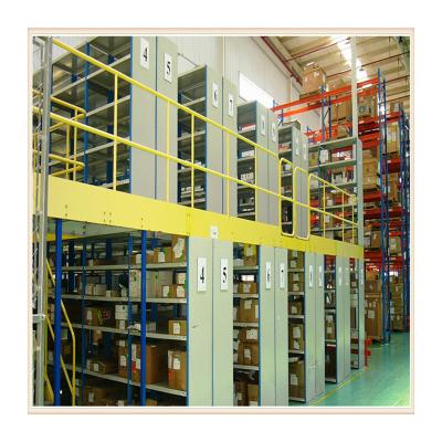 China Esd protection HUAWU factory direct sale mezzanine shelving and racks, custom rack mezzanine floor rack for sale