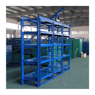 China 60% Corrosion Protection Drawer Type Metal Storage Mold Rack With Crane And Hoist for sale