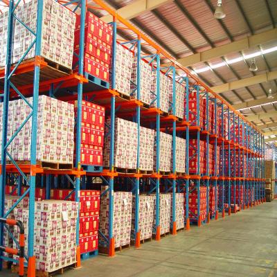 China High Quality Warehouse Storage System HUAWU Hot Sale Heavy Duty Industrial Warehouse Storage Drive In Rack for sale