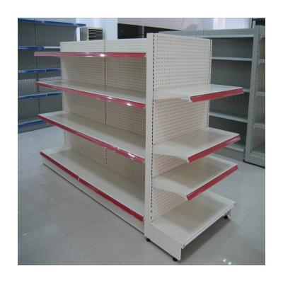 China Double Sided Grocery Display Racks /Shelves For General Grocery Supermarket Shelf Gondola Shelving for sale