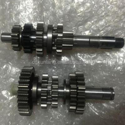 China Steel Transmission Gearbox Motorcycle GT125 Main And Counter Shaft for sale