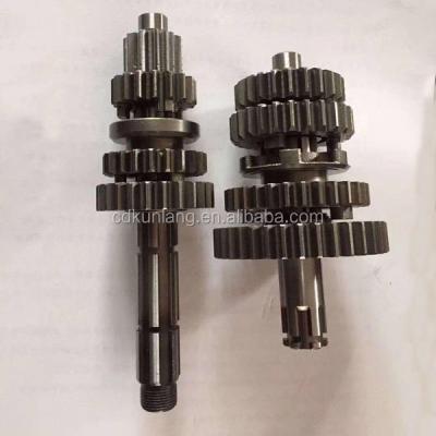 China Tv Steel Motorcycle Transmission Gearbox Main And Counter Shaft for sale