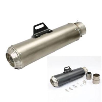 China Stainless Steel 61mm Universal Intake Motorcycle Exhaust Muffler Racing Sport Motorbike For BJ600 Z800 KTM390 for sale