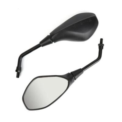 China ABS Shell+Steel Stem+Glass mirrors. Universal Motorcycle Rear View Mirror 10mm Left Right Rear View Mirrors for sale