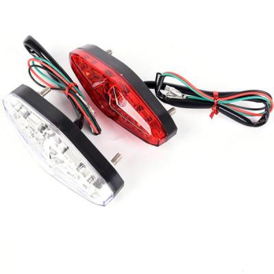 China PVC Rear Light ATV 12V LED Motorcycle Integrated Brake Turn Signals Tail Lights for sale