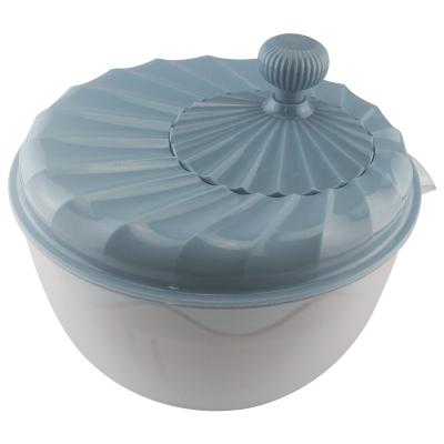 China Sustainable Multifunction Salad Spinner Vegetable Washer With Bowl, Colander Basket And Cutting Baord for sale