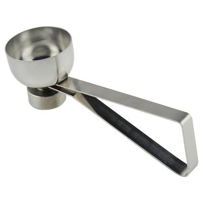 China Sustainable Stainless Steel Egg Cracker Separator For Raw, Soft Or Hard Egg for sale