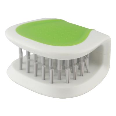 China Durable Knife And Blade Brush Cutlery Cleaner Green Brush Bristle Scrub For Kitchen Washing for sale