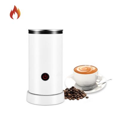 China Mini Black White Warm Milk Coffee Machine Battery Operated Milk Foam Maker Automatic Stainless Steel Electric Milk Frother for sale