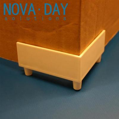 China ABS Hangzhou Novaday Floor Stand Corner Sliding, POP CARDBOARD DISPLAY FOOT CORNER Display Construction, #COR656525 for sale