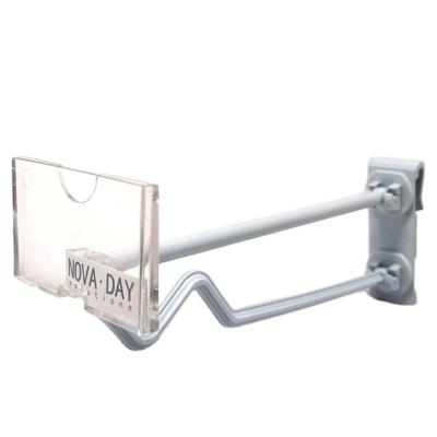 China ABS Hangzhou Novaday Snap-in Anti-theft Plastic Hook with Price Rack for Corrugated Cardboard Displays, DH001 for sale