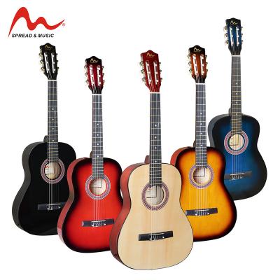 China Basswood Popular Guitar C-36 36 Inch Low Price 3/4 Student Classical Guitar for sale